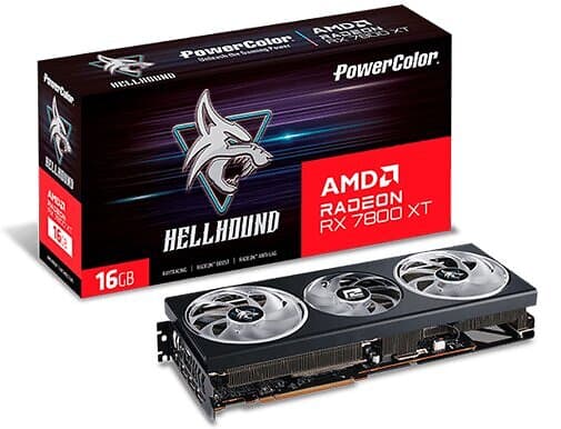 PowerColor Radeon RX 7800 XT HellHound HDMI 3xDP 16GB