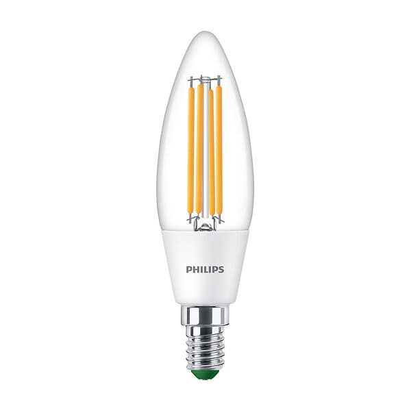 Philips LED-LAMPA E14 2.3W 4000K, KLART GLAS