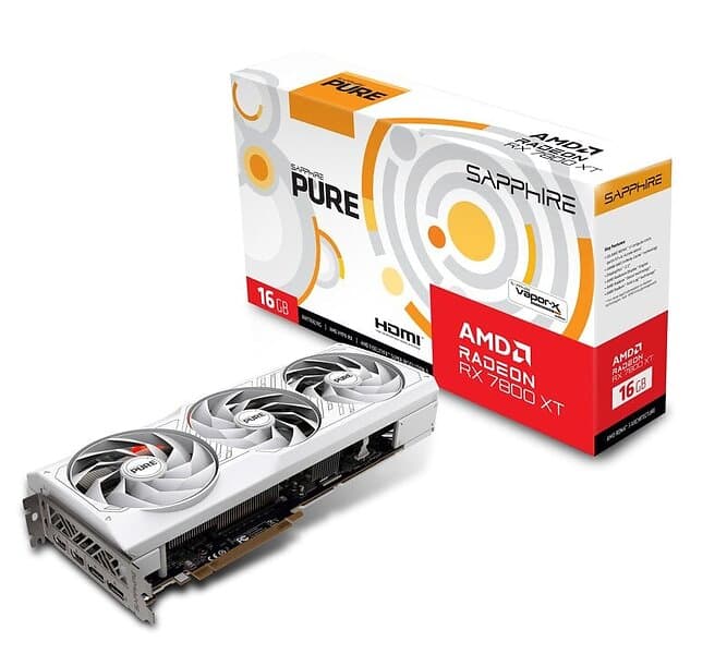 Sapphire Radeon RX 7800 XT Pure 2xHDMI 2xDP 16GB