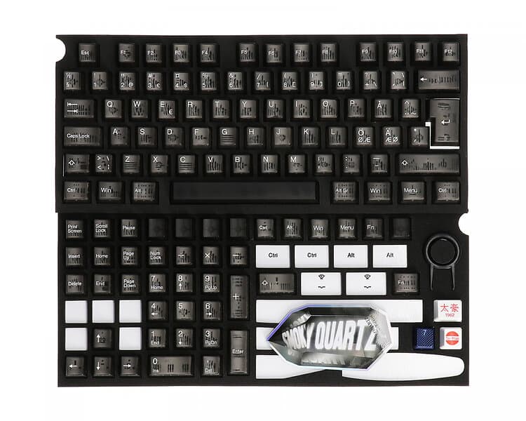 Tai-Hao ABS Double-shot Cubic Profile Translucent Backlit 117-Key Nordisk Sm