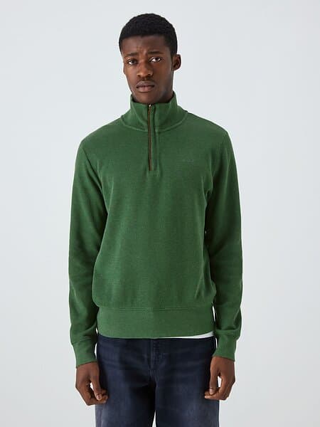 Gant Sacker Rib Half Zip Sweatshirt (Herre)