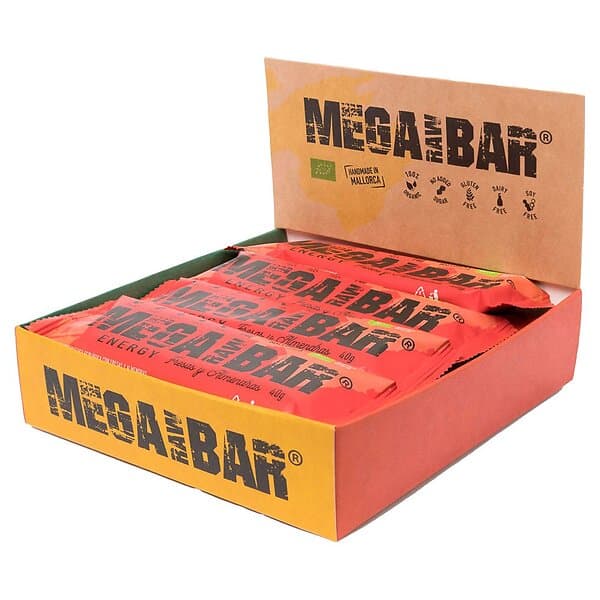 Energy Megarawbar Bars Box 12 Units Strawberries Guld