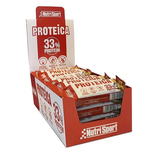 Nutrisport 33% Protein 44gr Protein Bars Box Dark Chocolate&orange 24 Units Fler