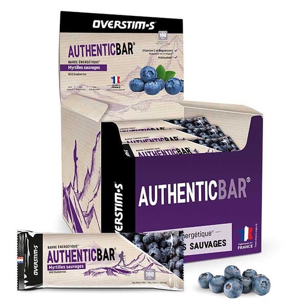 Overstims Authentic Red Fruits Energy Bars Box 32 Units