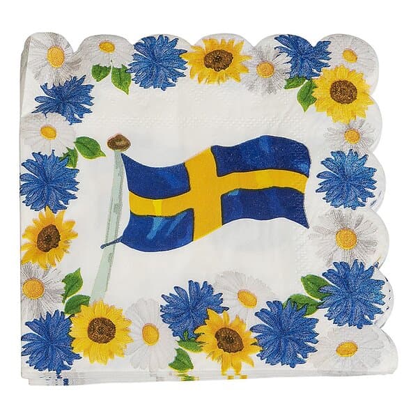 Svensk Servetter Sommar 16-pack