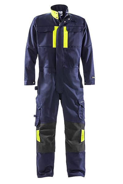 Fristads Overall Flam Svtes Marinblå/Gul 3XL