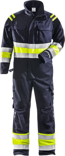 Fristads Overall Flam Kl 1 Gul/Blå 3XL