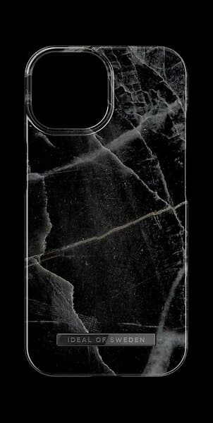 iDeal of Sweden Apple iPhone 15 skal, Black Thunder Marble