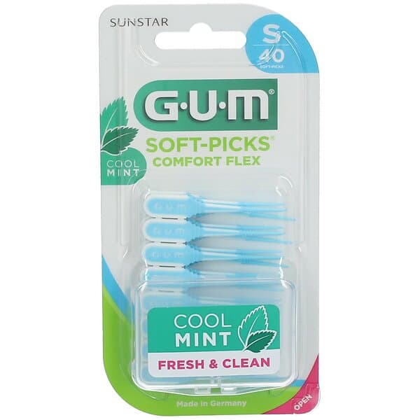 GUM Soft-Picks Comfort Flex Cool Mint Small 40-pack (Mellanrumsborstar)