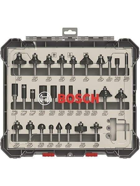 Bosch Frässtålset HM Mix 1/4'' 30 delar