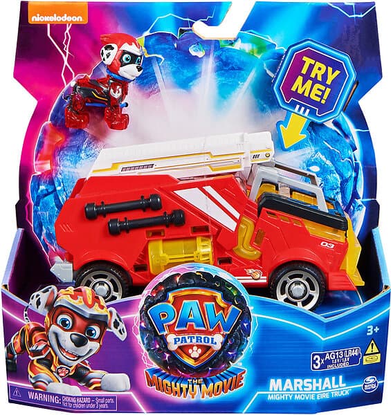 Spin Master Paw Patrol The Mighty Movie Marshall Mighty Movie Fire Truck