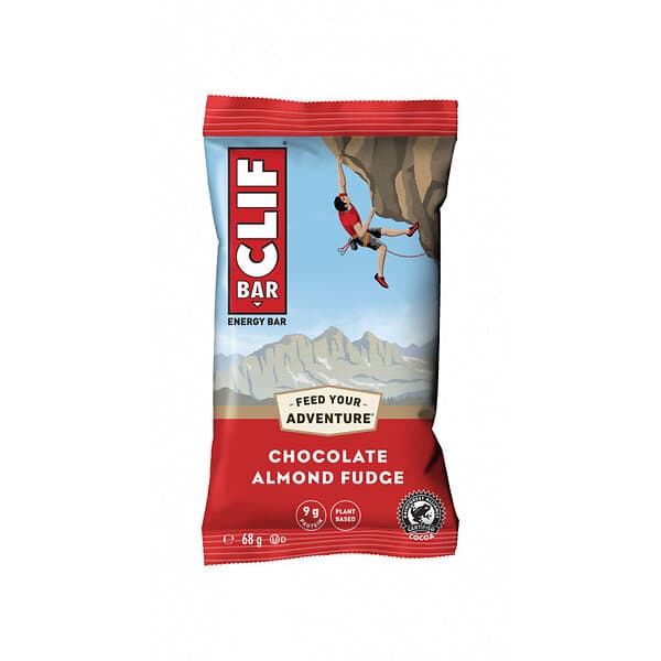 Clif 68g Chocolate Almond Fudge Energy Bars 12 Units Guld