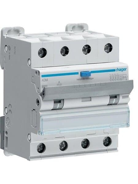 Hager Rcbo 4p 6ka c-10a 30ma 4m