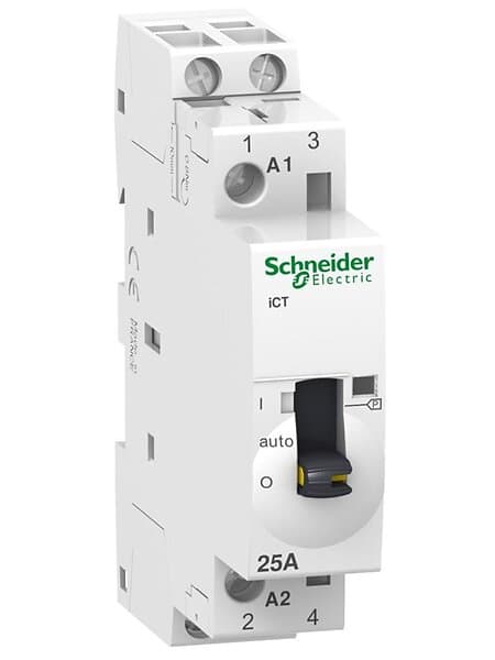 Schneider Electric Ict 25a 2no 230...240vac 50hz manually o