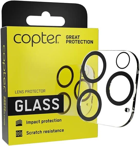 Copter Exoglass Lens Protector (Apple iPhone 15 Pro/15 Pro Max)