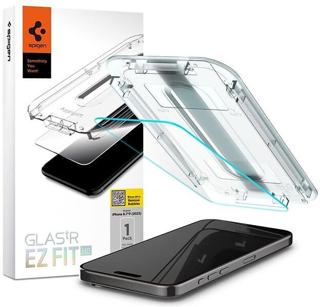 Spigen Glas.tR EZ Fit HD (iPhone 15 Pro Max)