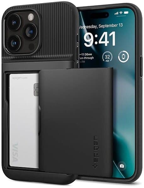 Spigen Slim Armor CS (Phone 15 Pro) Svart