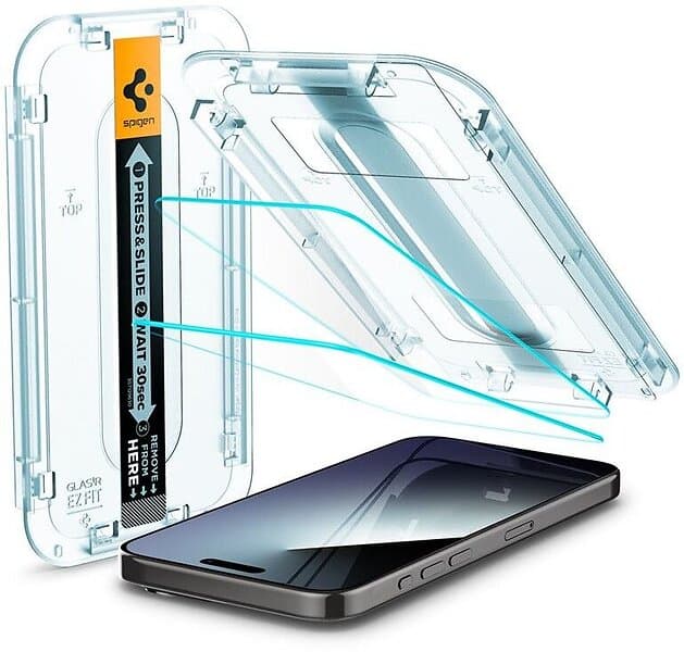 Spigen GLAS.tR EZ Fit for Apple iPhone 15 Pro Max