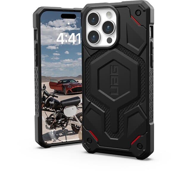 UAG Monarch Pro Kevlar Case with MagSafe (iPhone 15 Max) Svart