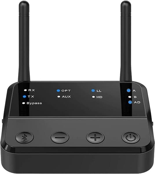 NÖRDIC Bluetooth 5.2 trådlös sändare dual link mottagre DAC Qualcomm aptXLL HD 3