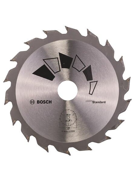 Bosch Cirkelsågklinga STANDARD D= 130 mm; borrhål= 20 mm; K= 18