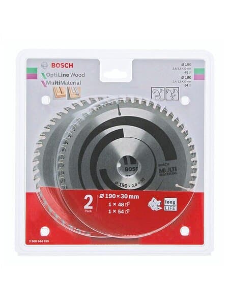 Bosch 1x Optiline Wood 1x Multi Material Saw Bla