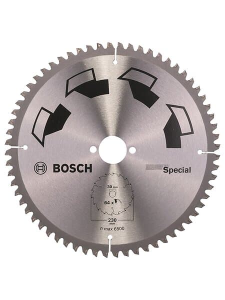 Bosch Cirkelsågklinga SPECIAL D= 230 mm; borrhål= 30 mm; K= 64