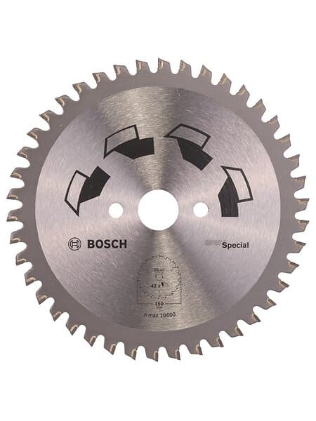 Bosch Cirkelsågklinga SPECIAL D= 150 mm; borrhål= 20 mm; K= 42