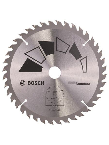 Bosch Cirkelsågklinga STANDARD D= 170 mm; borrhål= 20 mm; K= 40