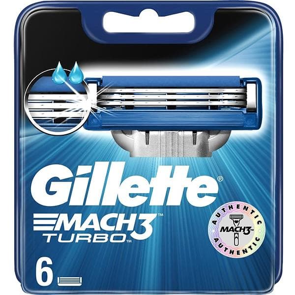 Gillette Mach3 Turbo 6-pack