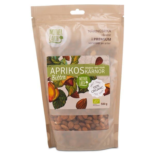 Mother Earth Aprikoskärnor Bittra Eko, 500g