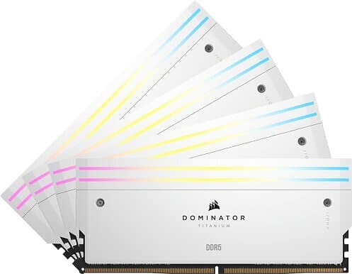 Corsair Dominator Titanium RGB 4x16GB DDR5 6400MHz CL32 (CMP64GX5M4B6400C32W)