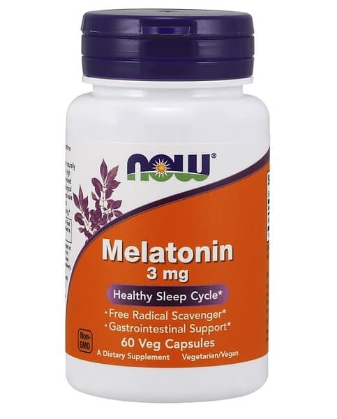 Now Foods Melatonin 3mg 60 vcaps