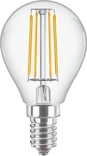 Philips CorePro LED Krone 4.3W 827 E14 P45 klar 470 lumen