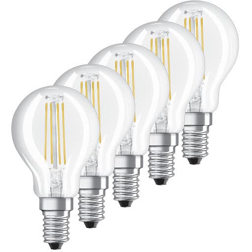 Ledvance Osram Retro LED 4W/827 (40W) E14 klar, 5-pack