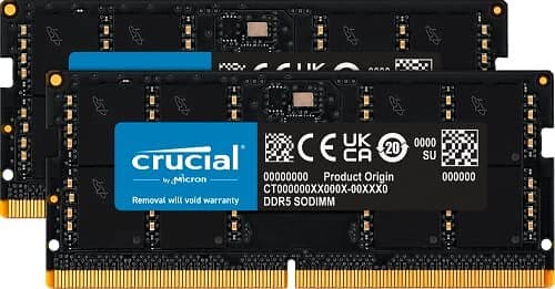 Crucial RAM Kit 2x16GB DDR5 5600MHz (CT2K16G56C46S5)