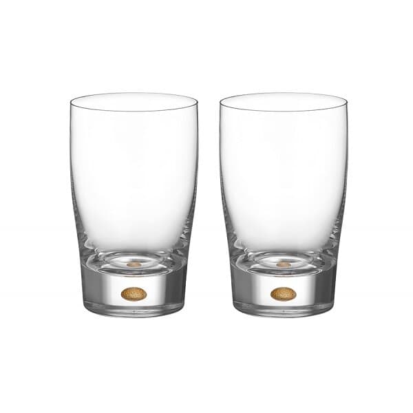 Orrefors Intermezzo Gold Tumbler 25cl 2-pack