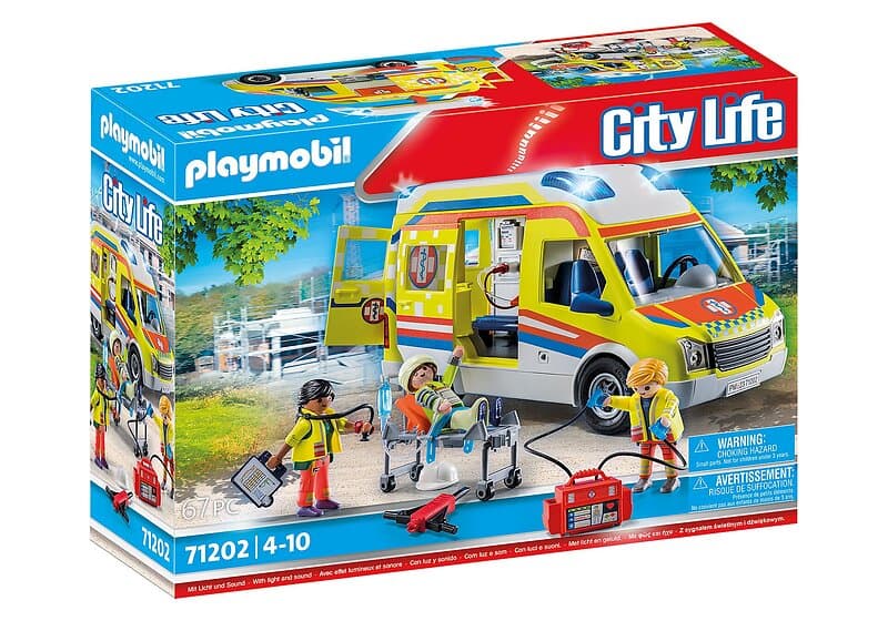 Playmobil City Life 71202 Ambulance med lys og lyd