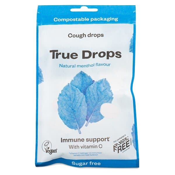 True Gum Drops Halspastiller Menthol 70g