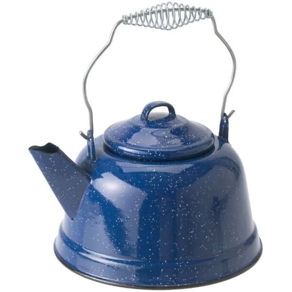 GSI Outdoors Enamel Tea Kettle. blå