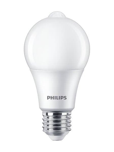 Philips Sensor LED 2700K 806lm E27 7.5W (motion and daylight sensor)