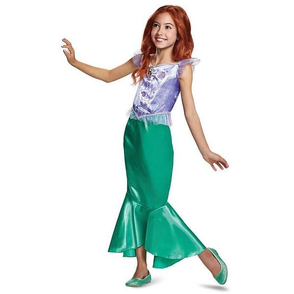 Jakks Disney® Prinsessan Ariel Barndräkt - Sjöjungfru maskeradkläder Unisex 7-8