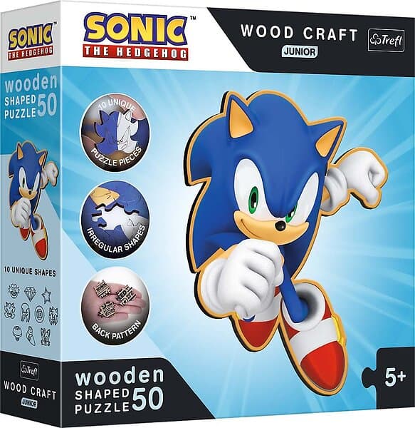 Sonic Trefl Wood Craft Junior Pussel 50 Bitar