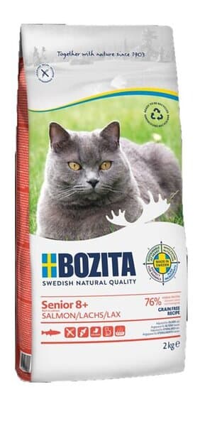 Bozita Katt Senior 8+ Grain free Lax 2kg