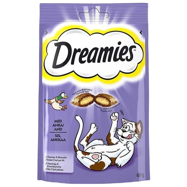 Dreamies Kattgodis Anka 60g