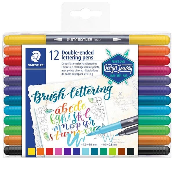 Staedtler Brush Letter Duo 12-pack