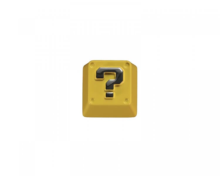 MaxCustom Artisan Keycap Question Mark