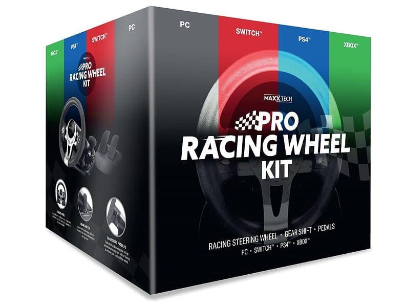 MAXX TECH Pro Racing Wheel Kit (PS4/Switch/PC/Xbox)