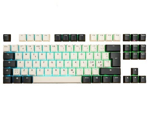 Ducky Tuxedo Keycap Set PBT- Sort/Vit