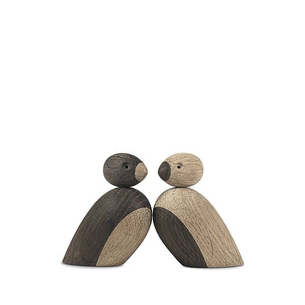 Kay Bojesen Pair of Sparrows oak/smoked oak (39460)